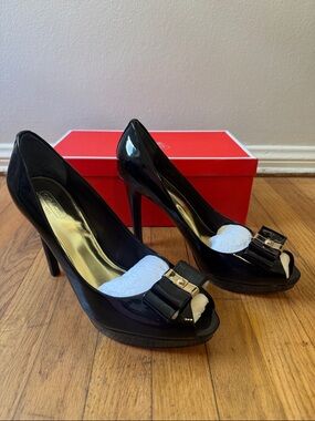 NIB! Coach Starla Black Patent Leather Pumps